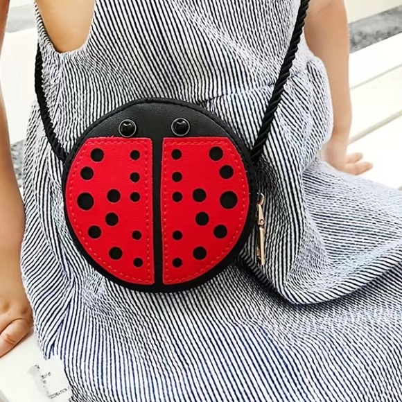 Ladybug Faux Leather Crossbody Bag - Picture 1 of 6